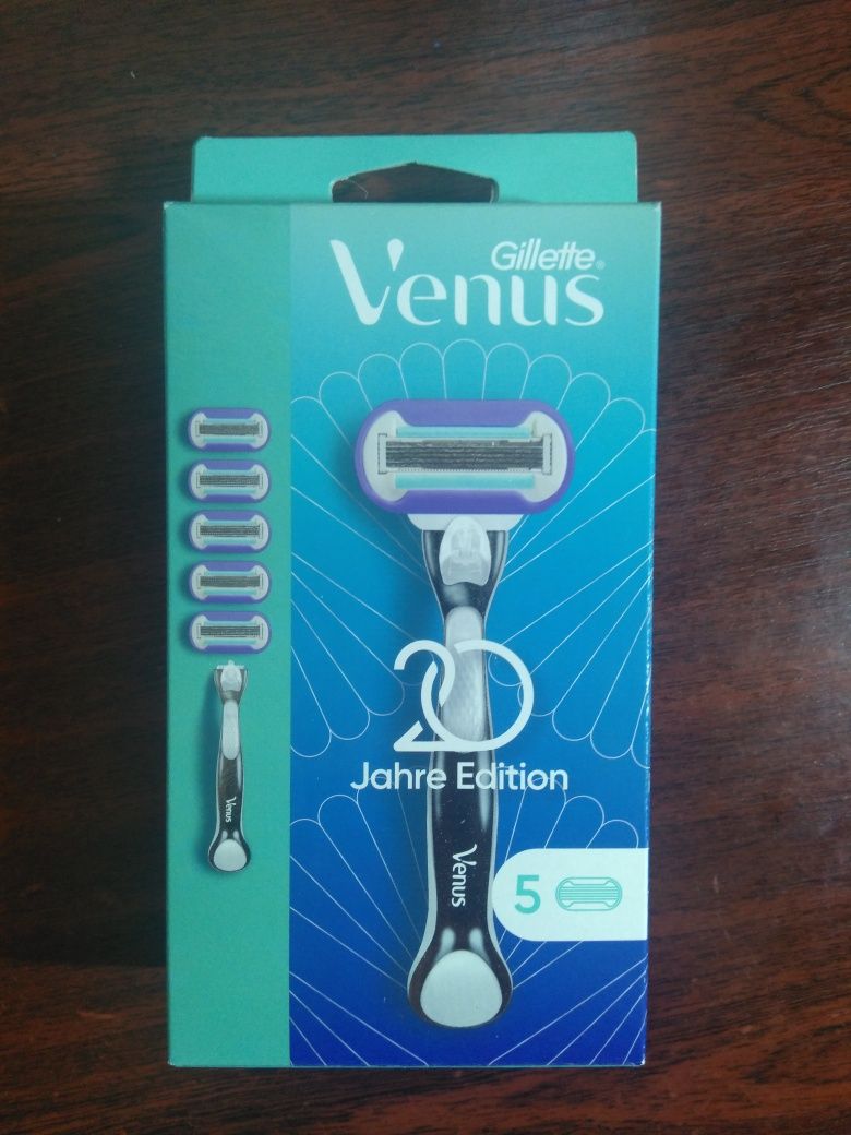 Жіночий станок для гоління  Gillette Venus + 5 касет на 5 лез