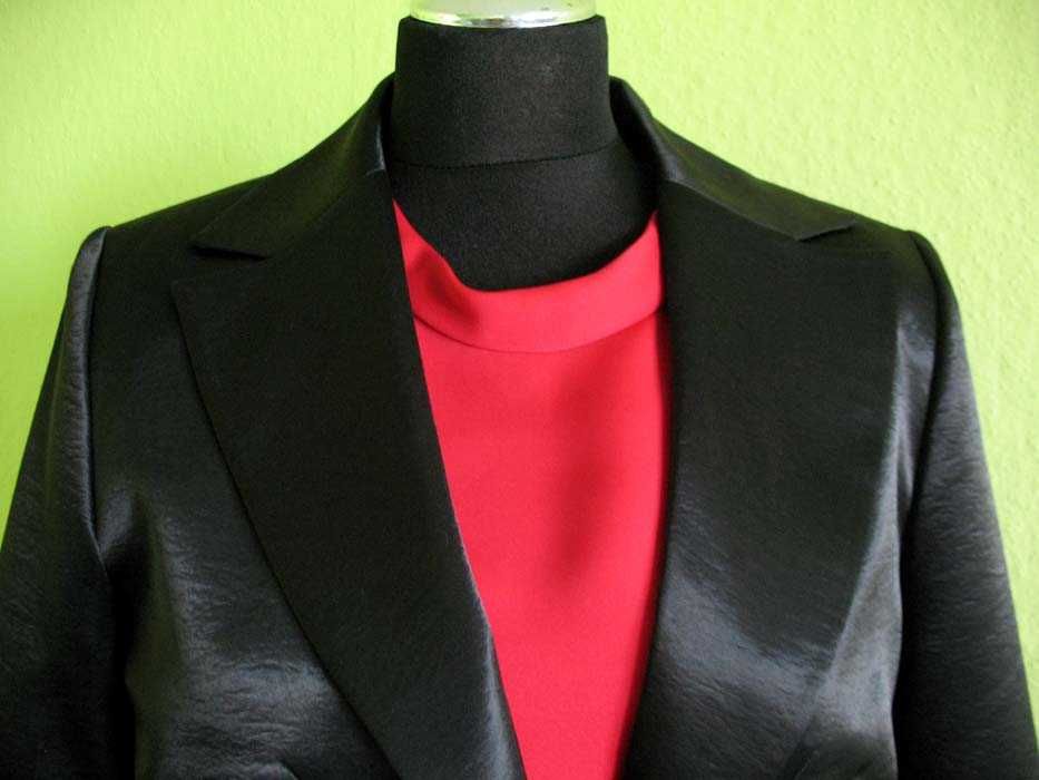 Żakiet- elegancki - marynarka - 42 XL - biust 104 cm Satyna