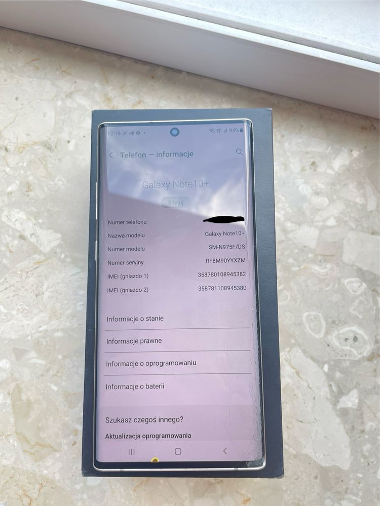 Samsung Note 10 Plus 256gb bialy