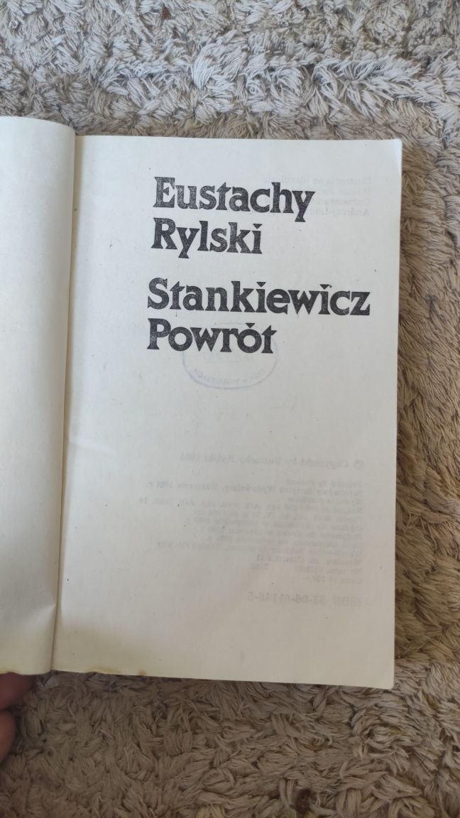 Książka "Stankiewicz powrót" Rylski