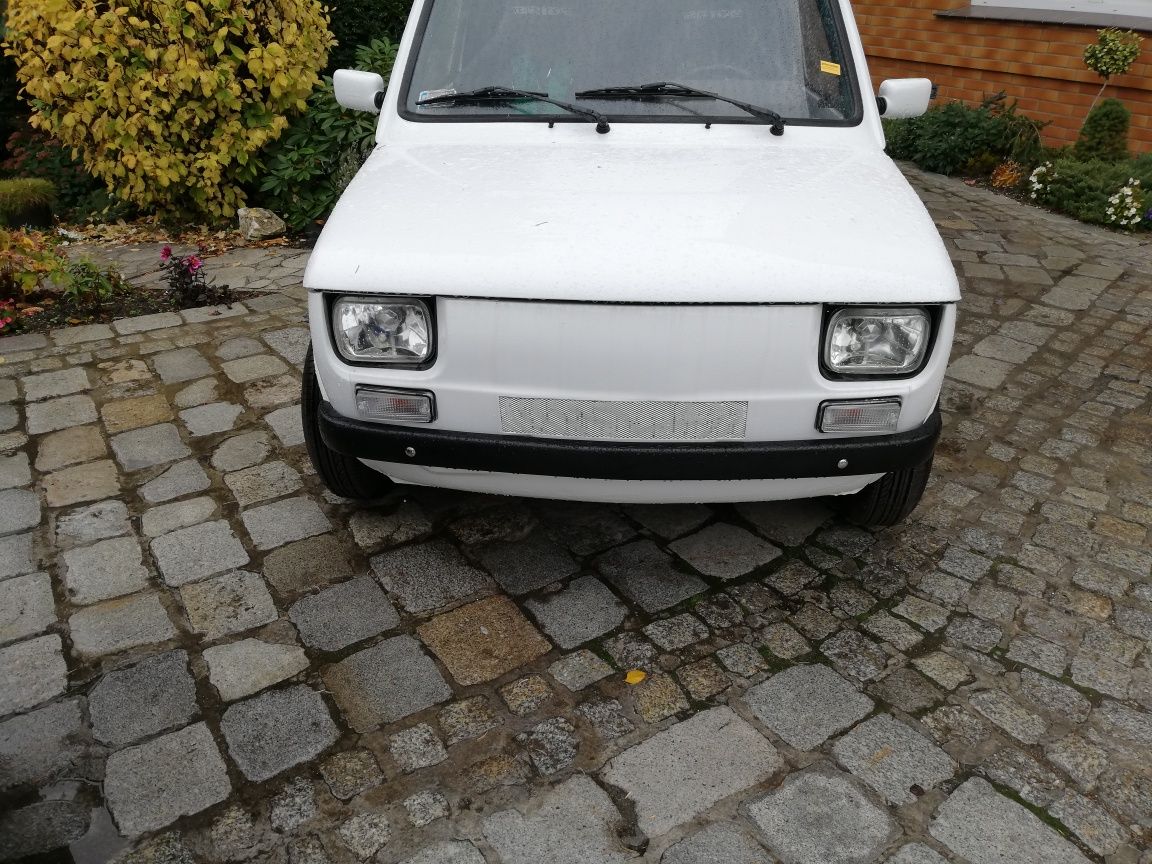 Fiat 126p zderzaki z laminatu czarne nowe do rajdowe komplet przód tył