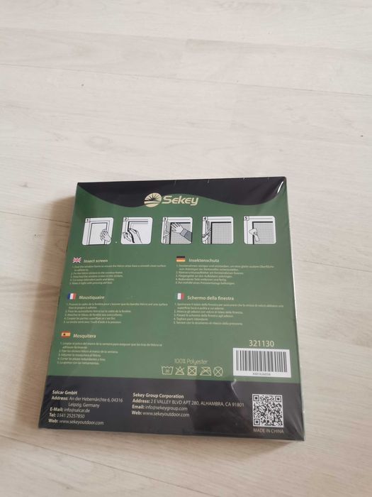 Moskitiera okienna Sekey Home 1,10x1,30 m