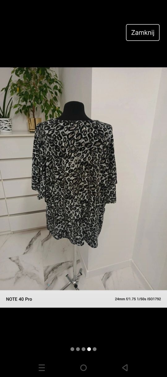Bluzka nietoperz cekiny XXxl