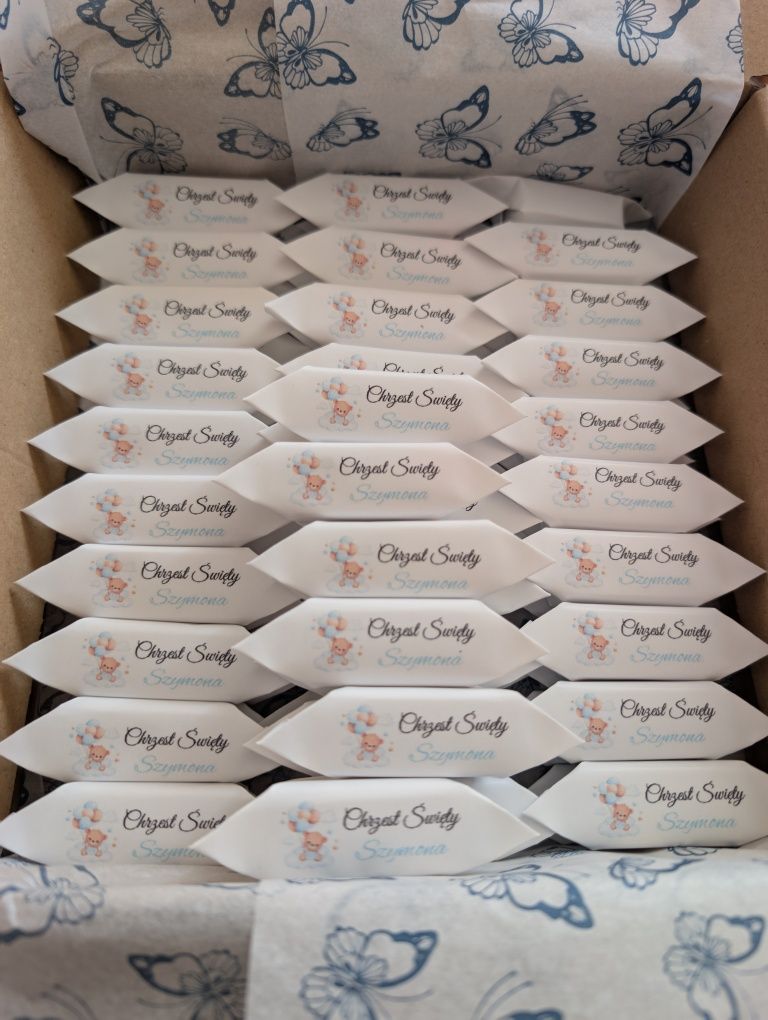 Krówki personalizowane na Chrzest Święty