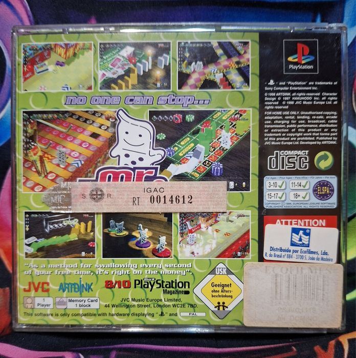 No one can stop Mr. Domino PS1 Playstation