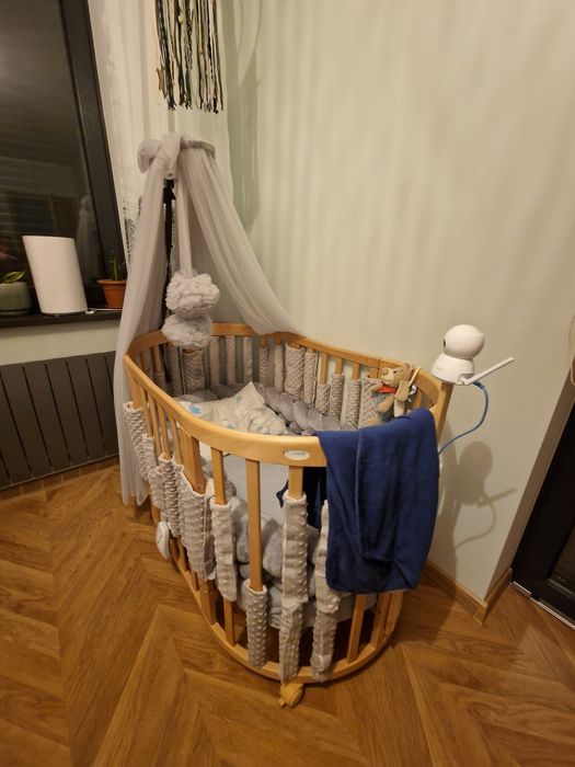 Łóżeczko Waldin owalne