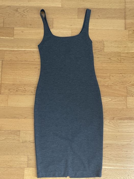 Vestido zara M cinza