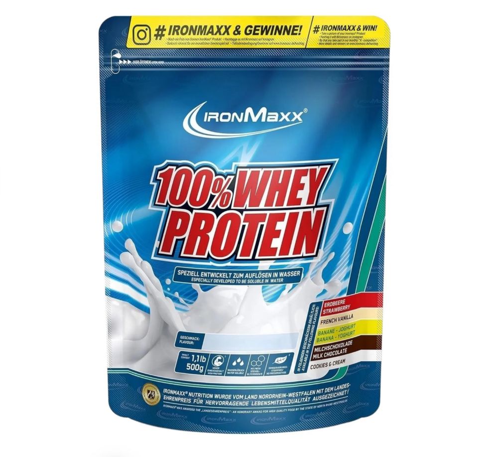 Протеїн IronMaxx 100% Whey Protein 500 грам