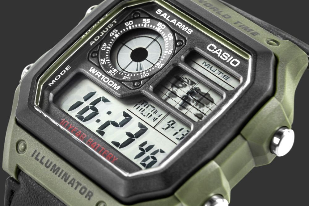 Zegarek Męski CASIO AE-1200WHB-3BVDF + BOX