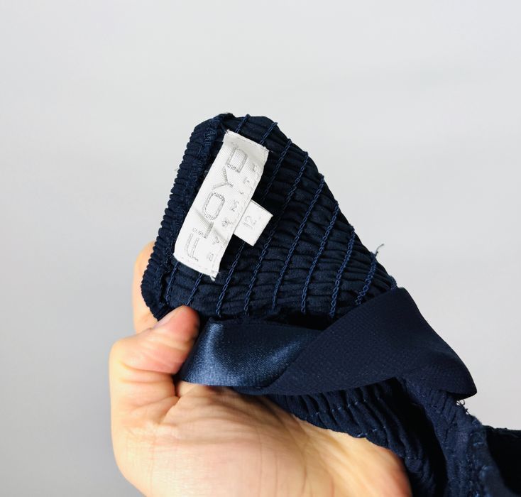 Granatowa sukienka z koronkową górą L 40 Floyd