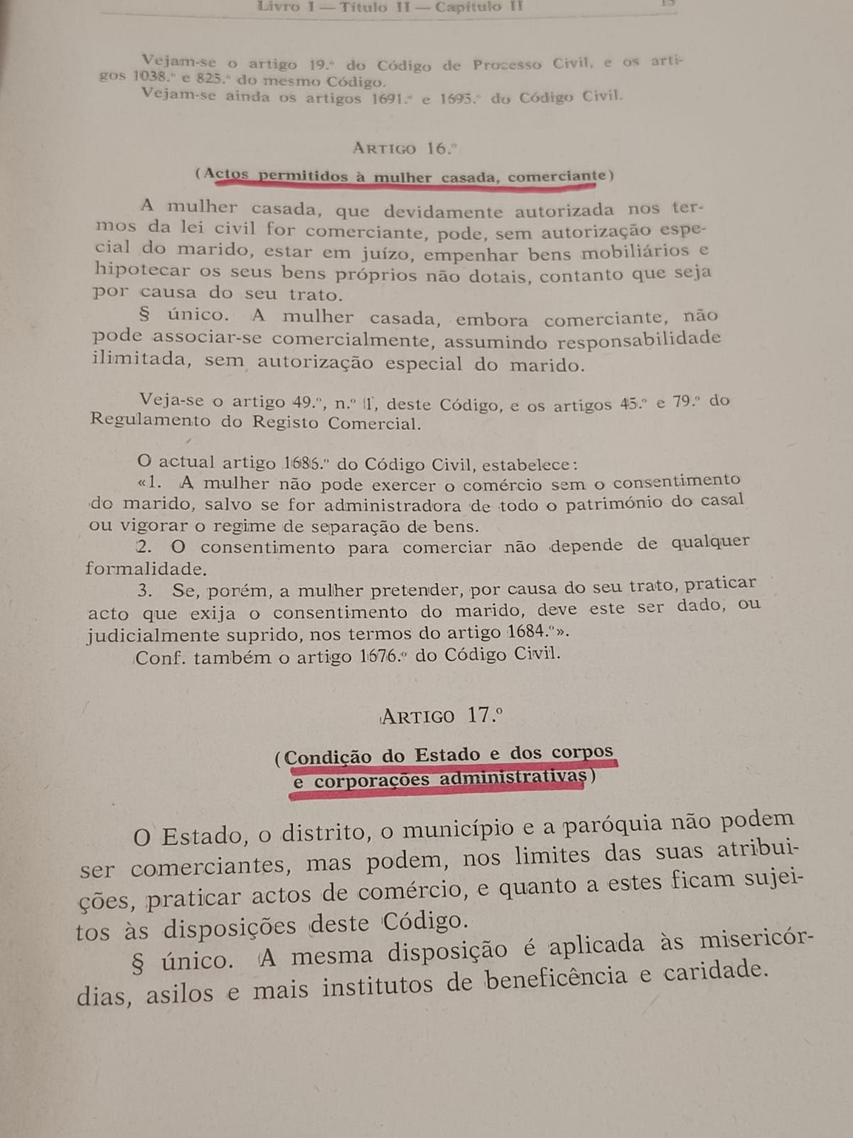 Codigo comercial 1970