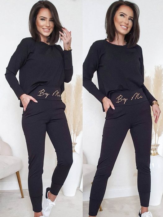 Komplet dresowy By Me jakość premium polskiej produkcji M czarny