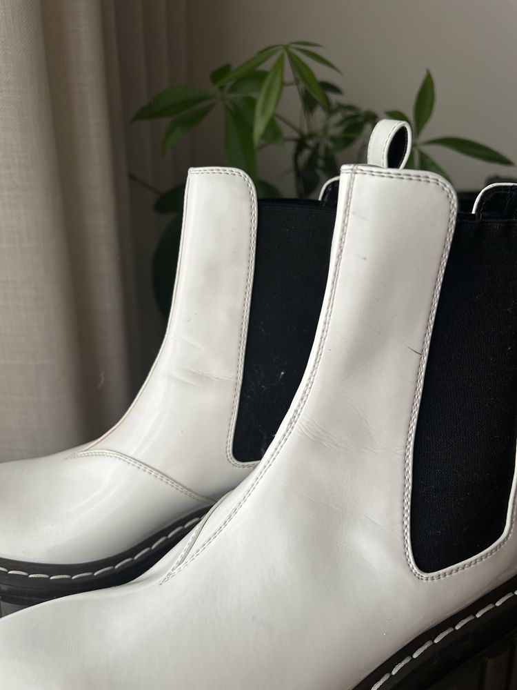 White emilie boots Stella McCartney botas mulher
