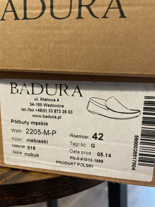 Mokasyny firmy Badura