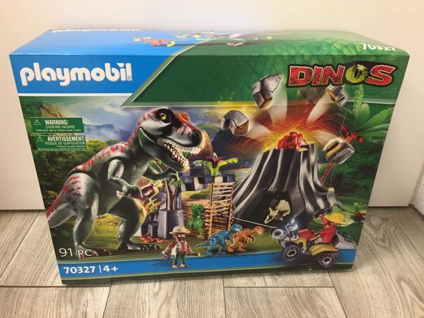 Playmobil 70327 dinozaur Dinos atak dużego t-Rexa