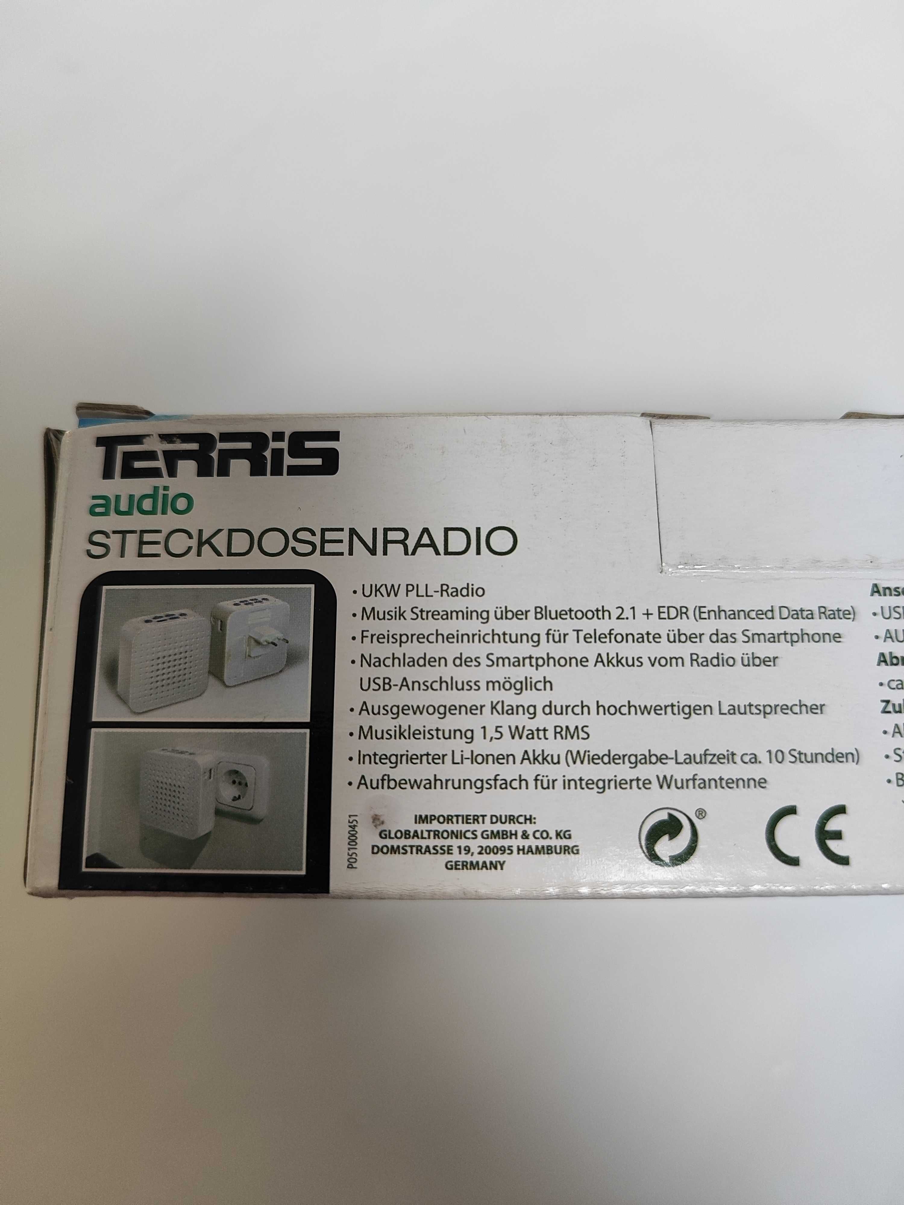 Radio Przenośne Sieciowo-Akumulatorowe Terris PR 263 Białe
