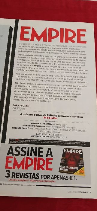 Revista Empire de 2011