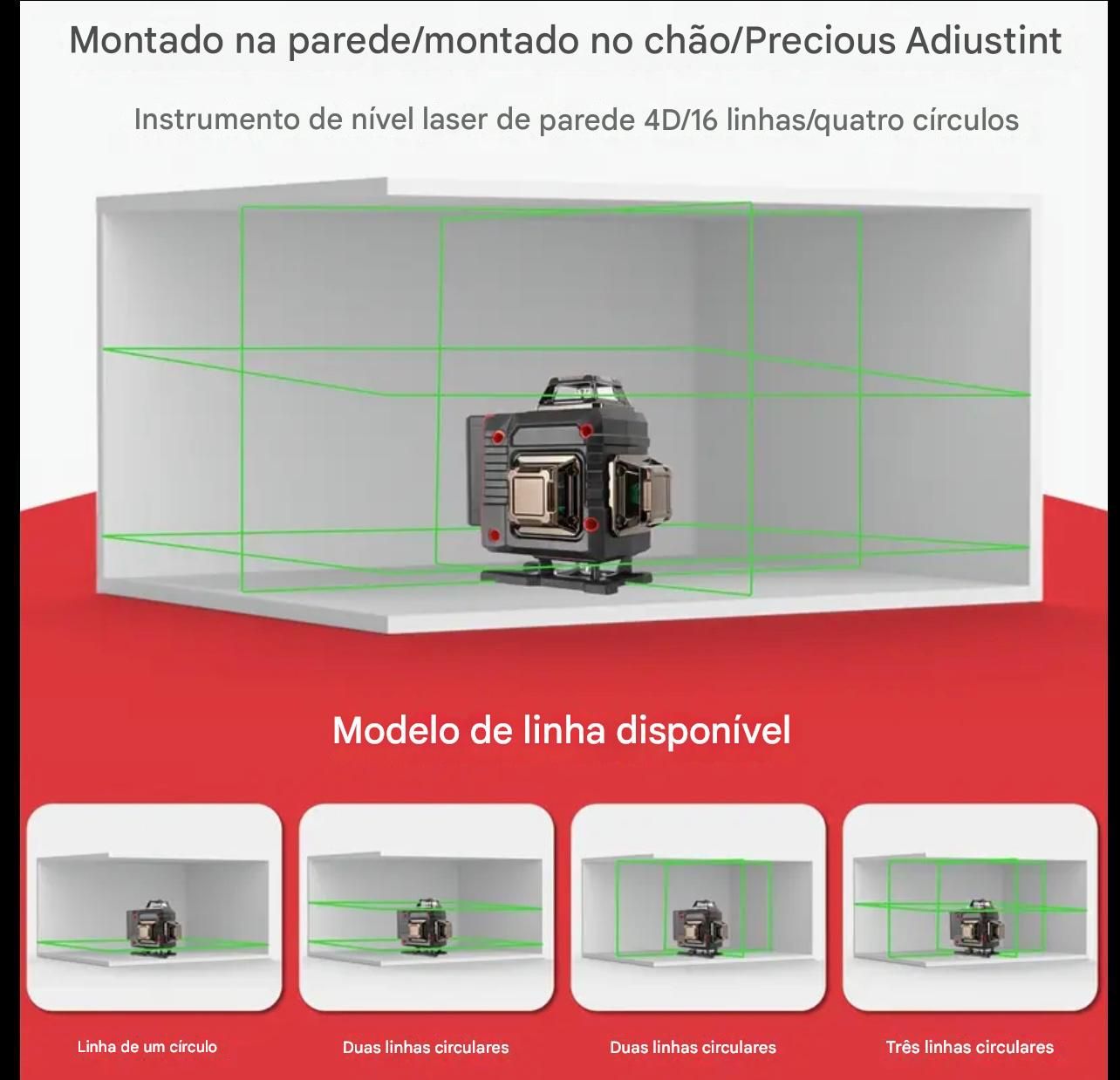 Nível laser 16 Linhas