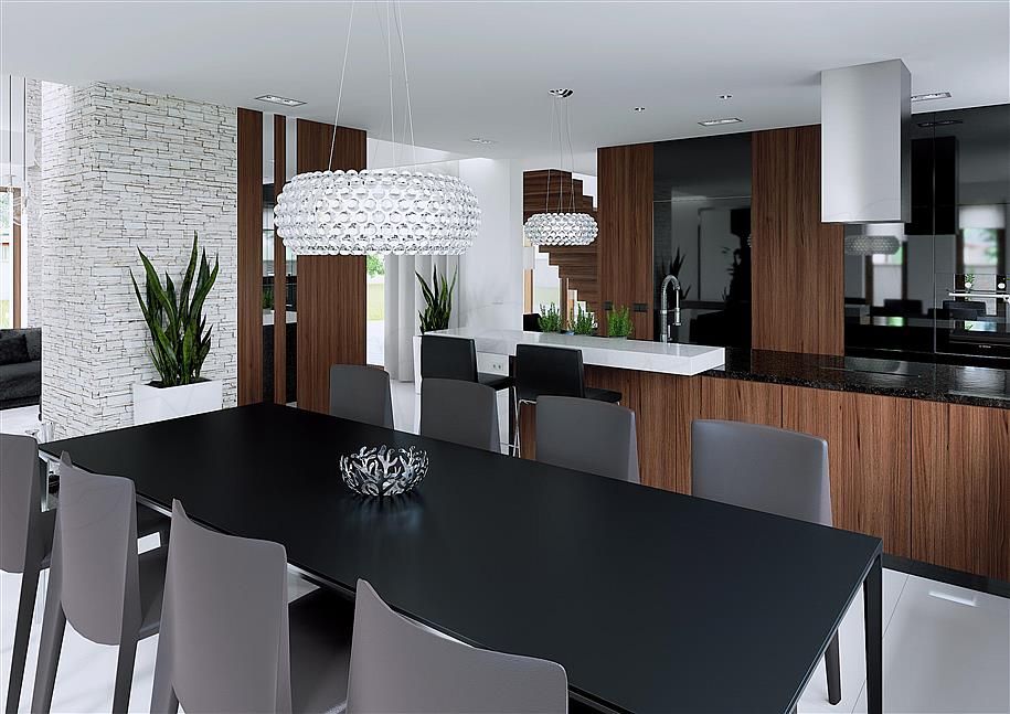Projekt domu nowoczesnego HomeKONCEPT 13 L salon 110 m2