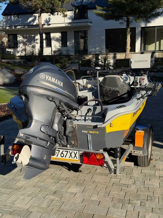 Łódź wędkarska RIVERFOX 420C + YAMAHA 40+dziobowy - komplet