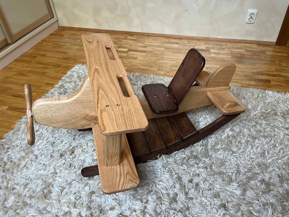 Літак гойдалка іграшки для дітей качалка