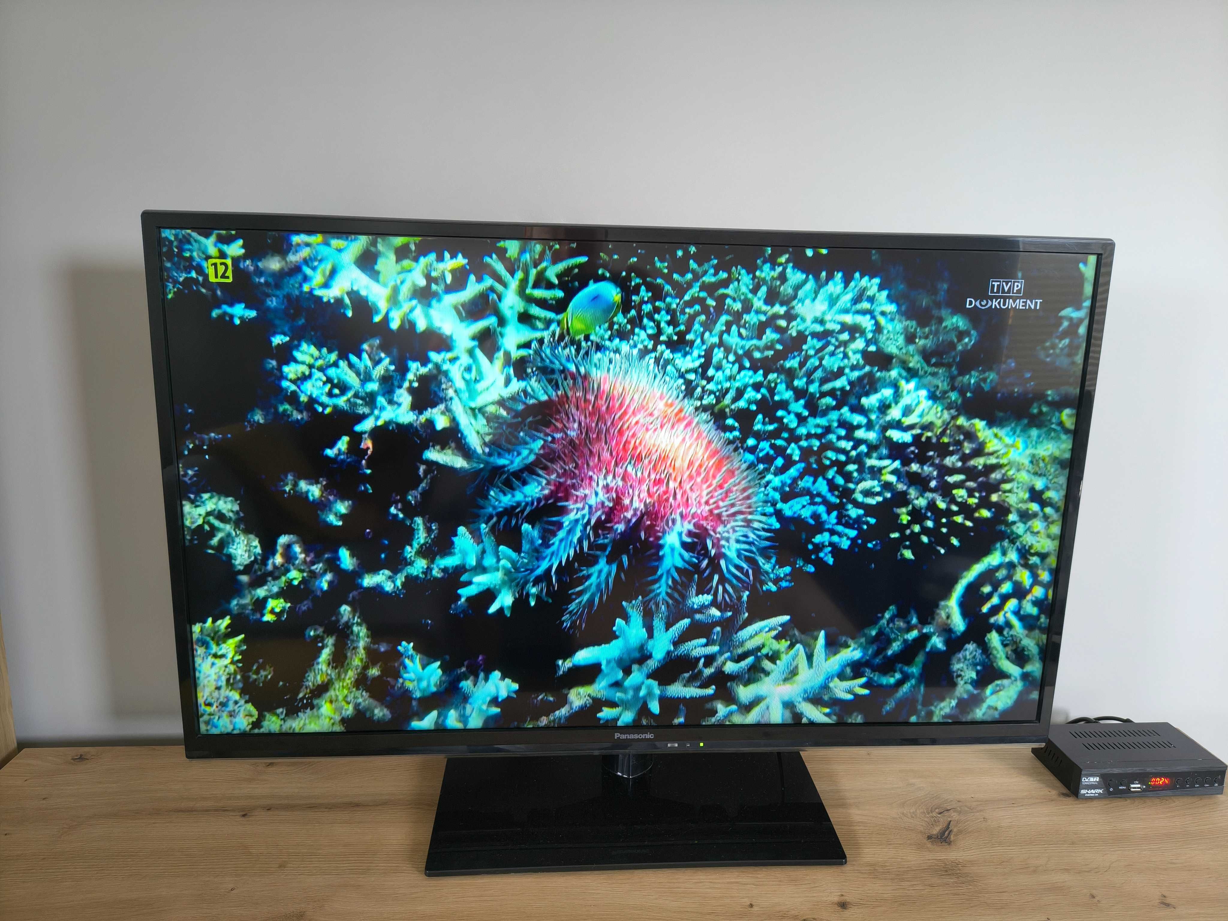 Telewizor Panasonic 39” Full HD + dekoder DVB-T2 SHARK – komplet