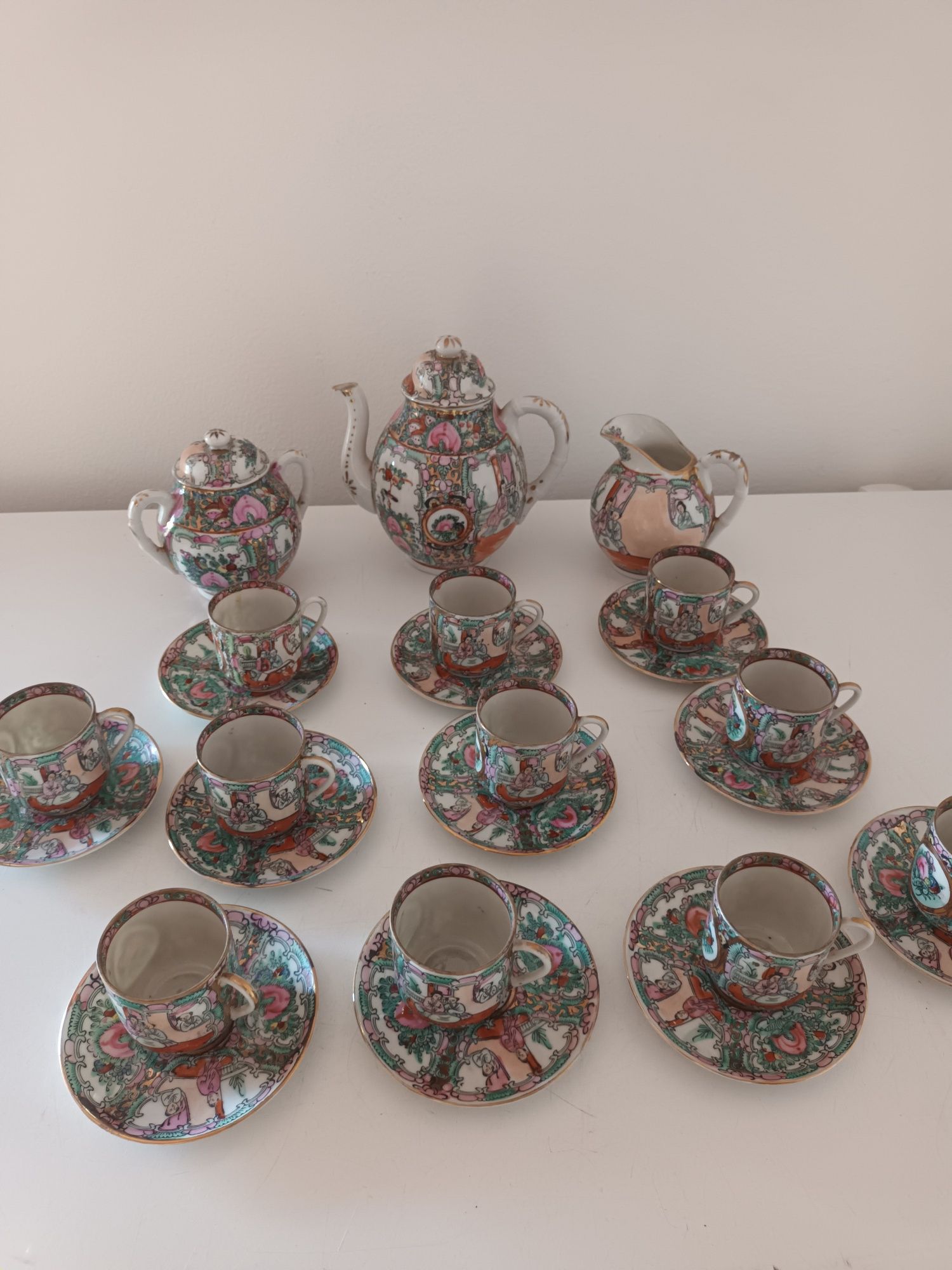 Serviço de Café de Louça Chinesa