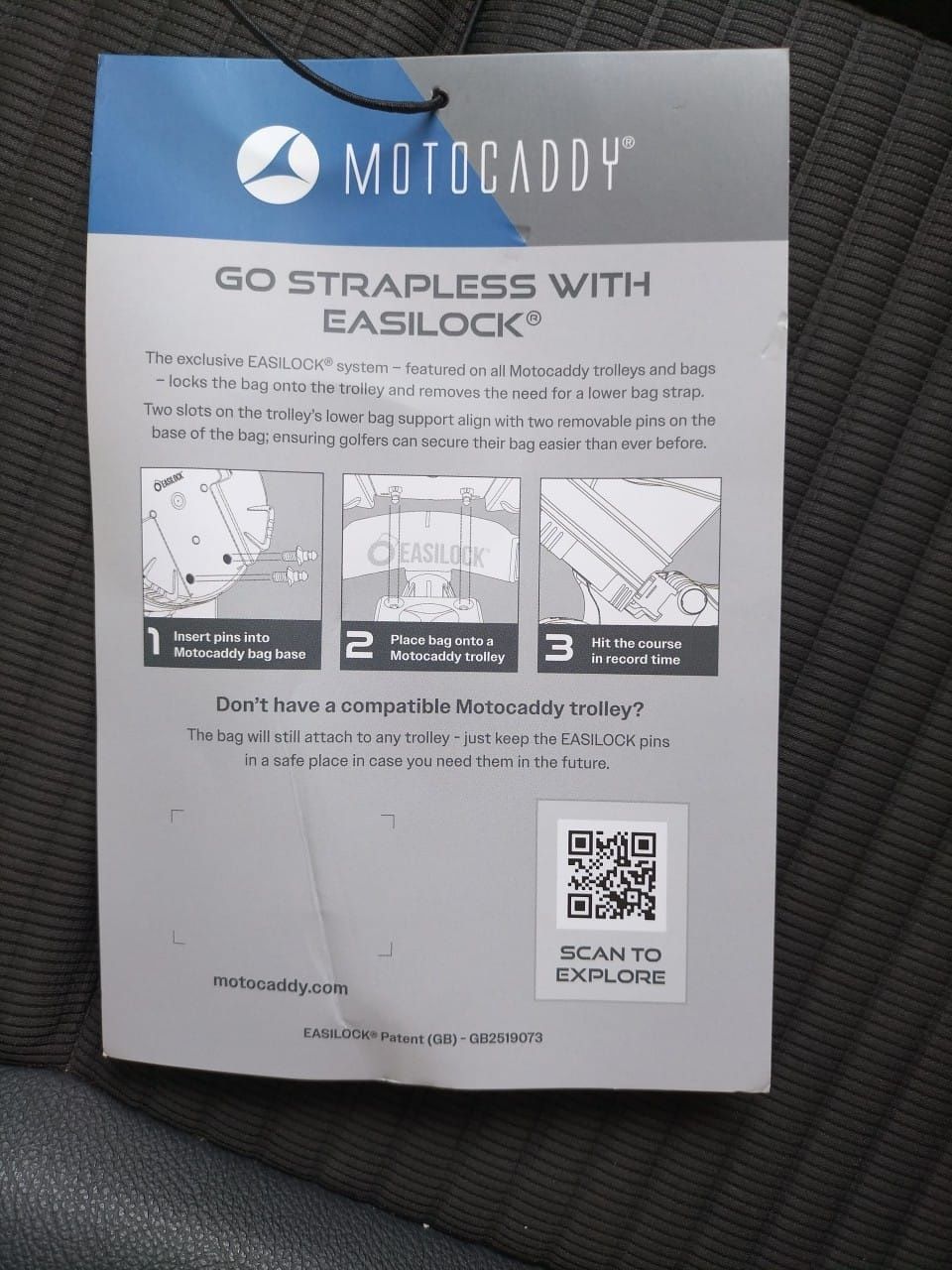Carrinho de Golfe Elétrico Automático  Motocaddy M5 gps