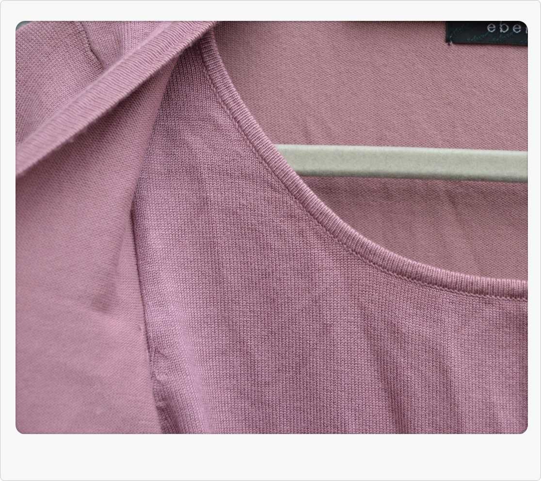 Sweter kaszmir bawełna Ebelieve rozmiar M