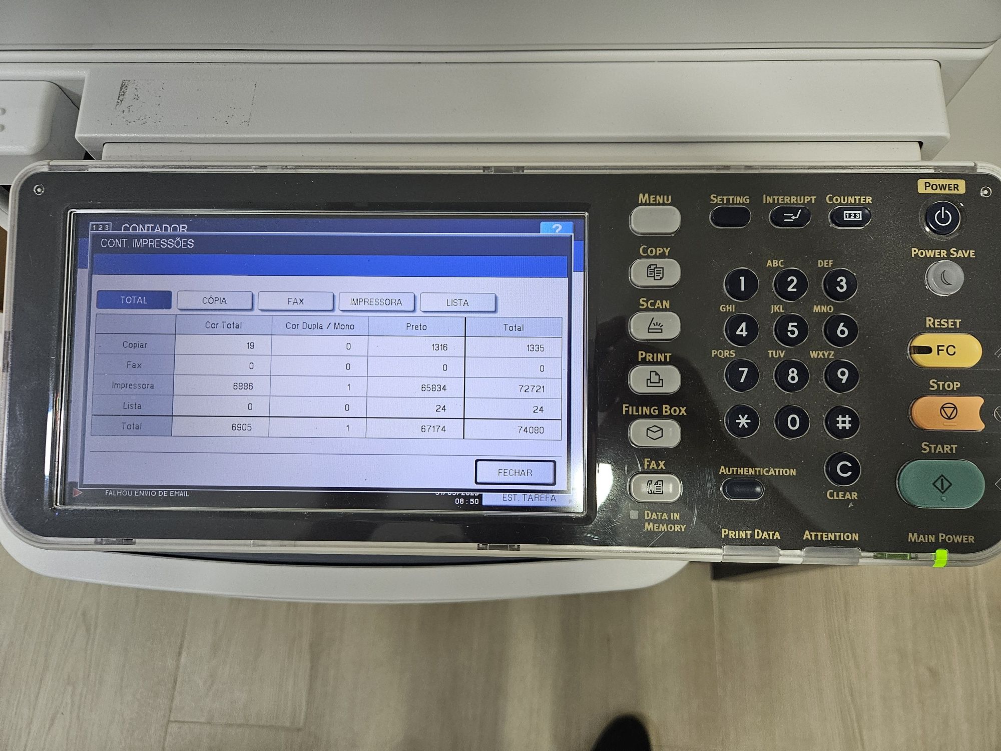 Impressora laser Oki cores
