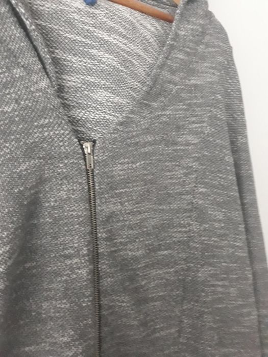 Sweter bawełna męski kaptur rozpinany