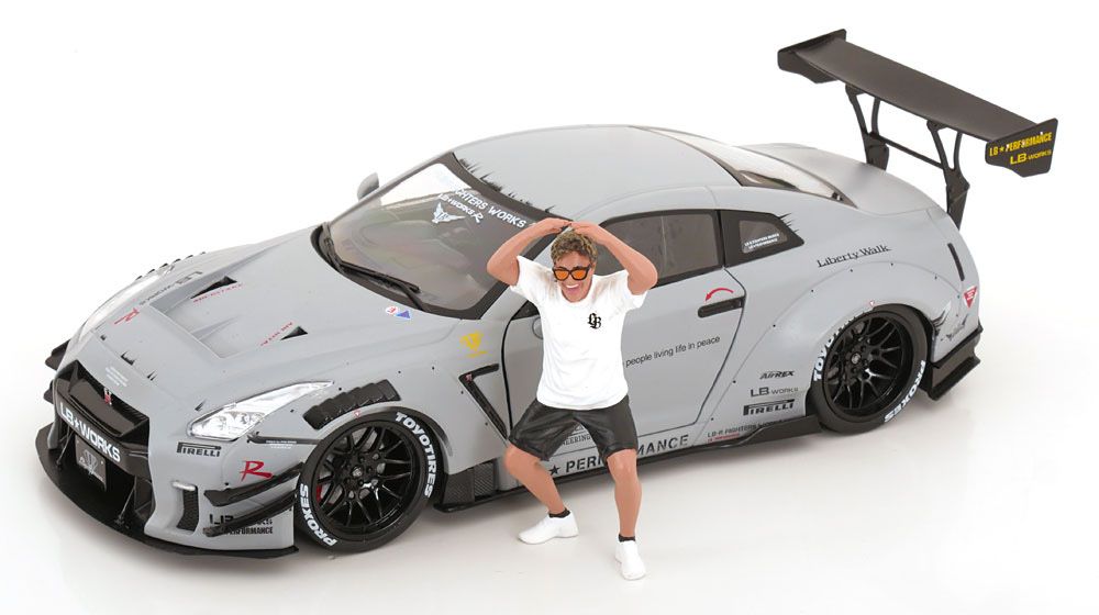 Miniaturas 1/18 mais figura dos fundadores RBW e LBWK