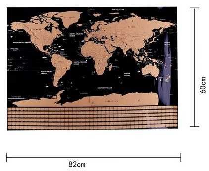 Mapa mundo raspadinha