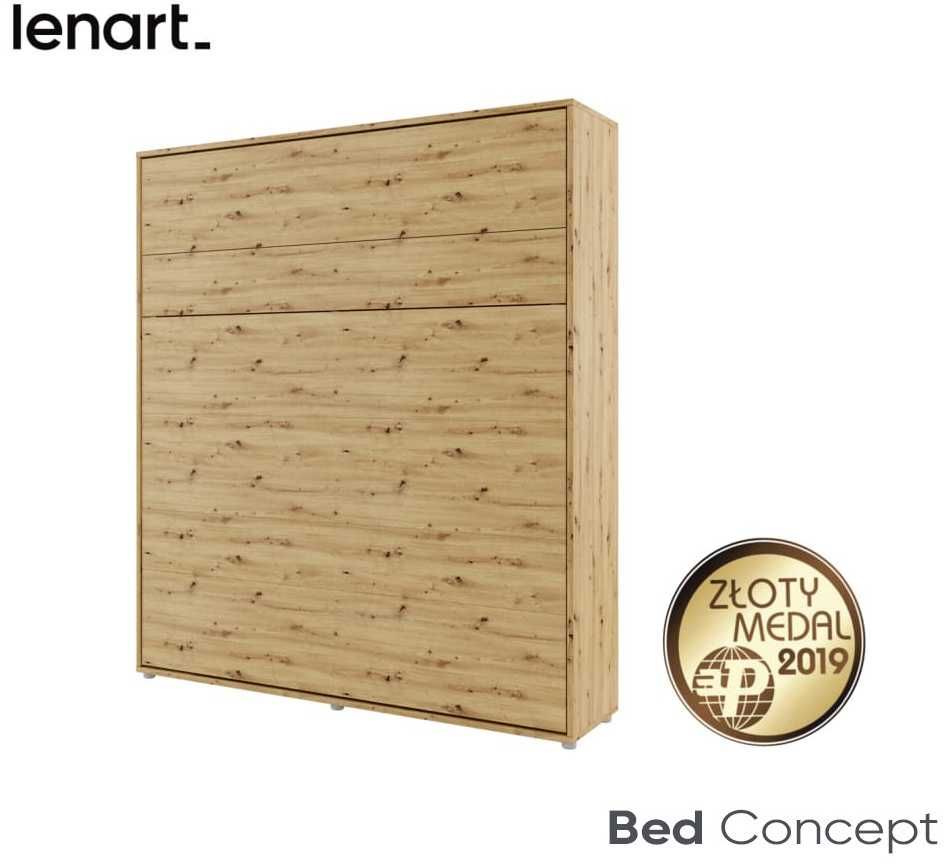 Półkotapczan łóżko chowane zamykane w szafie Bed Concept BC-13 180x200