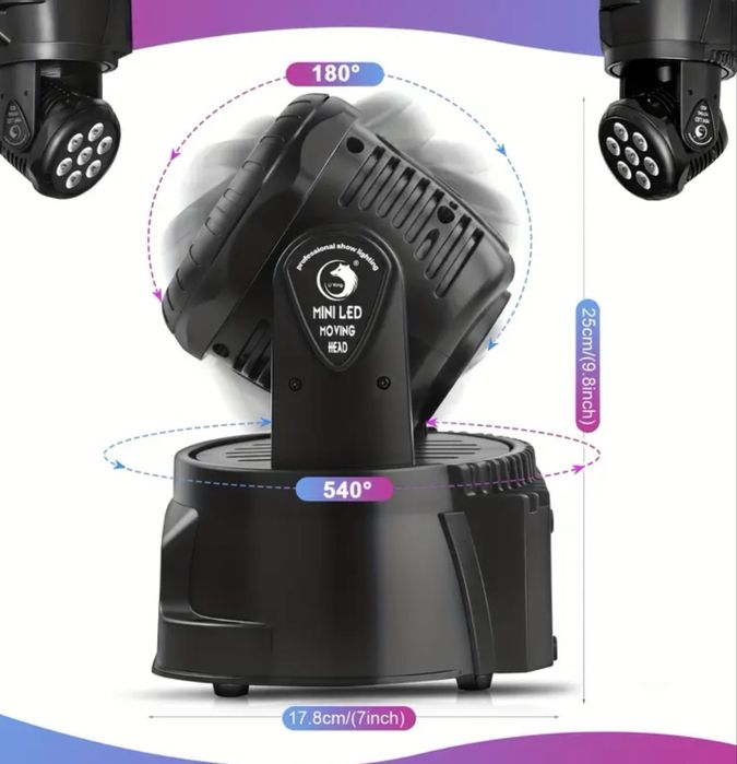 Mini Wash Led 105W