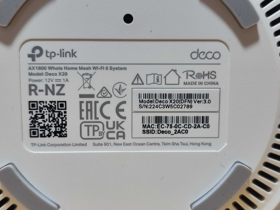 3x TP-Link Deco X20 Mesh WiFi