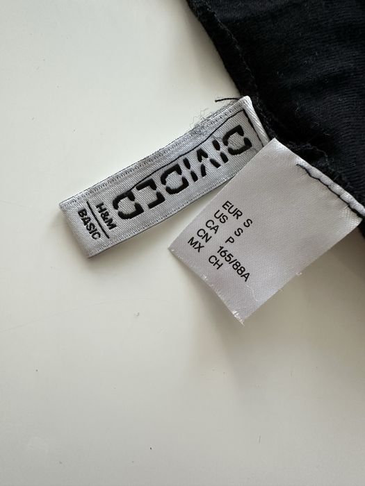 Czarny crop top h&m