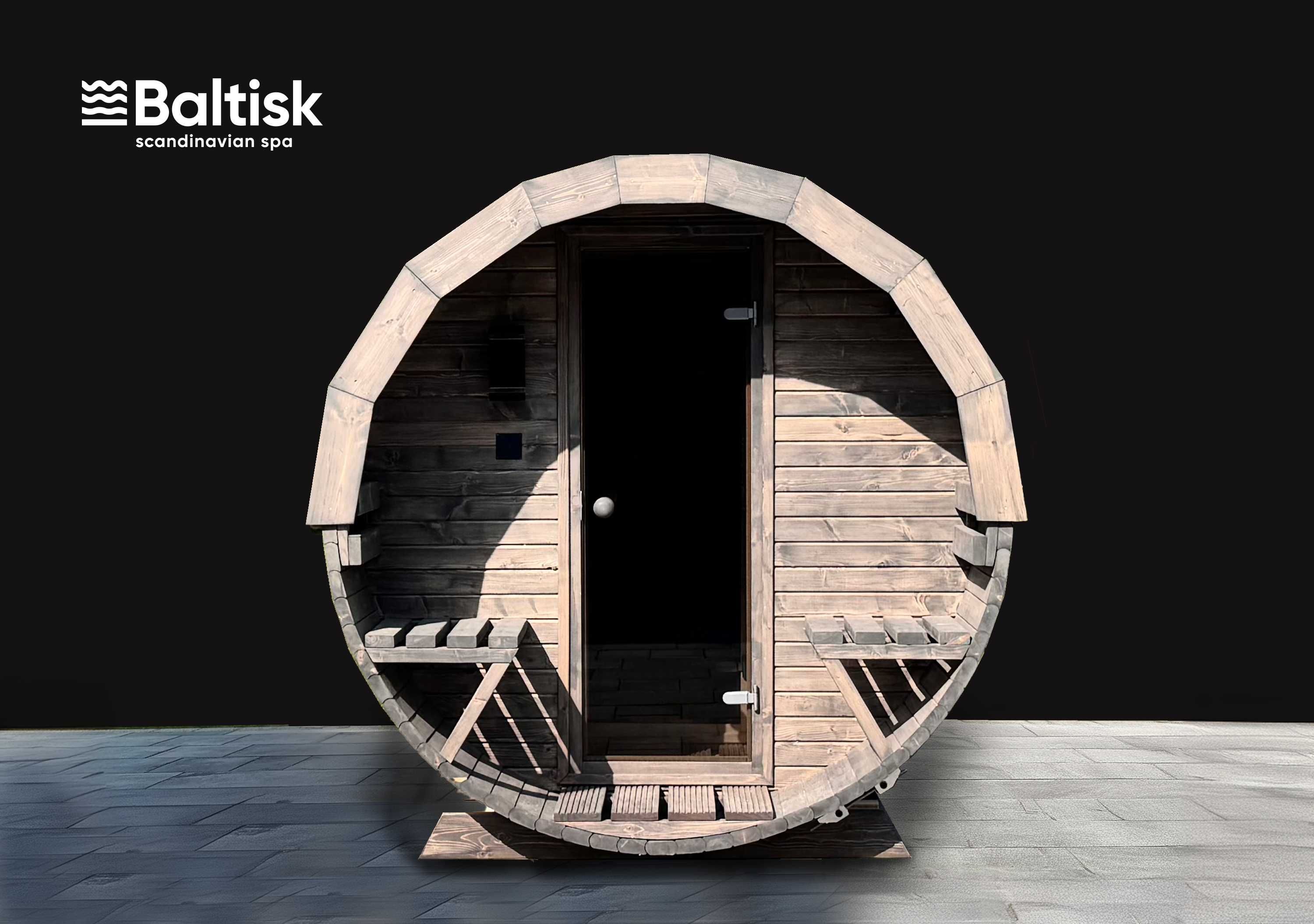 Sauna ogrodowa Beczka, Ruska Bania, 350cm - możliwość konfiguracji