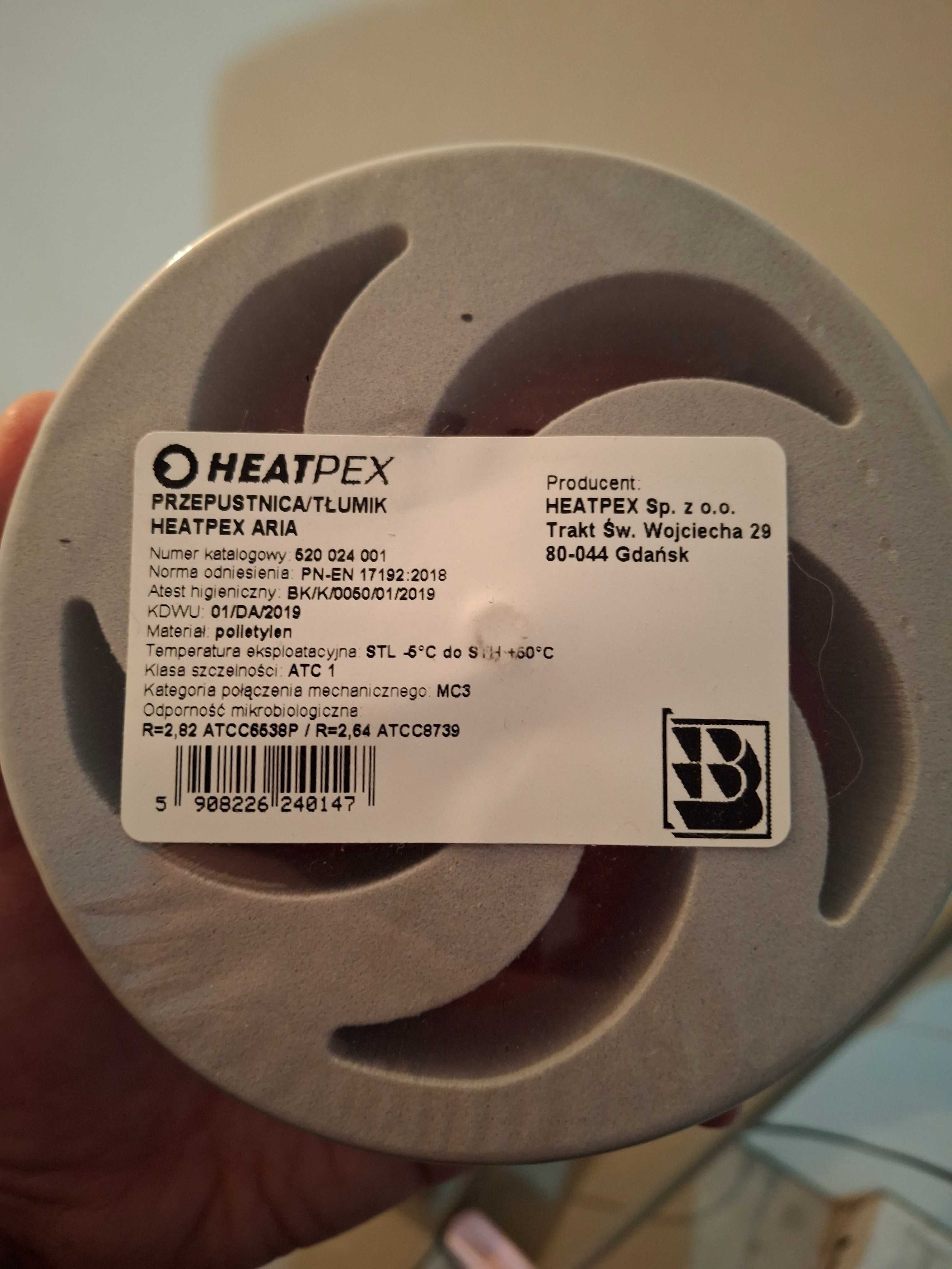 Heatpex Aria przepustnica/tłumik 125 mm