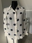 Koszula w kropki w grochy Suitsupply Suistudio jedwab rozmiar XXXS 30
