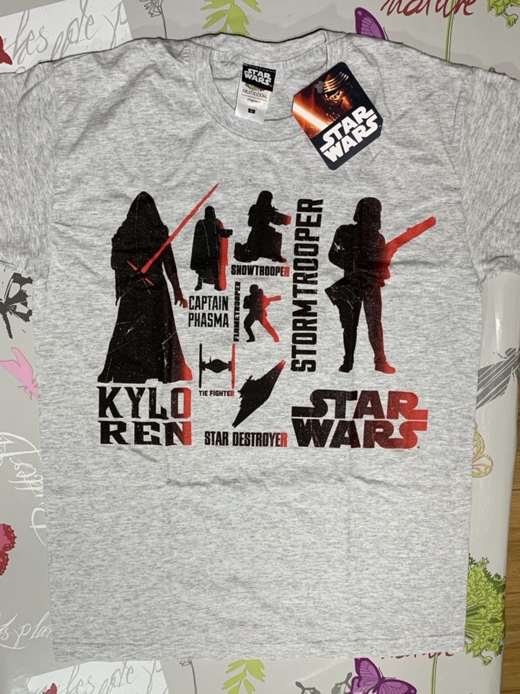 Vários modelos T-shirt original Star Wars (Produto novo e embalado)