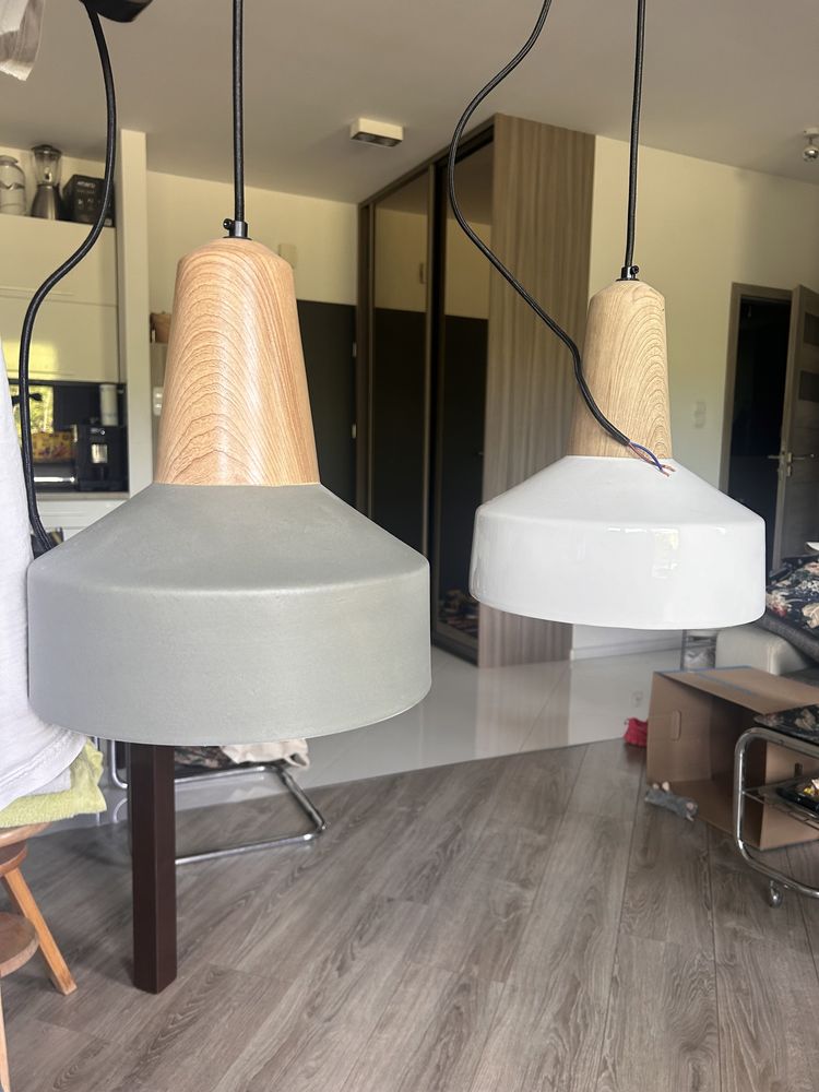 Lampy betonowe 3szt - 2xszara i 1xbiała ala sklum
