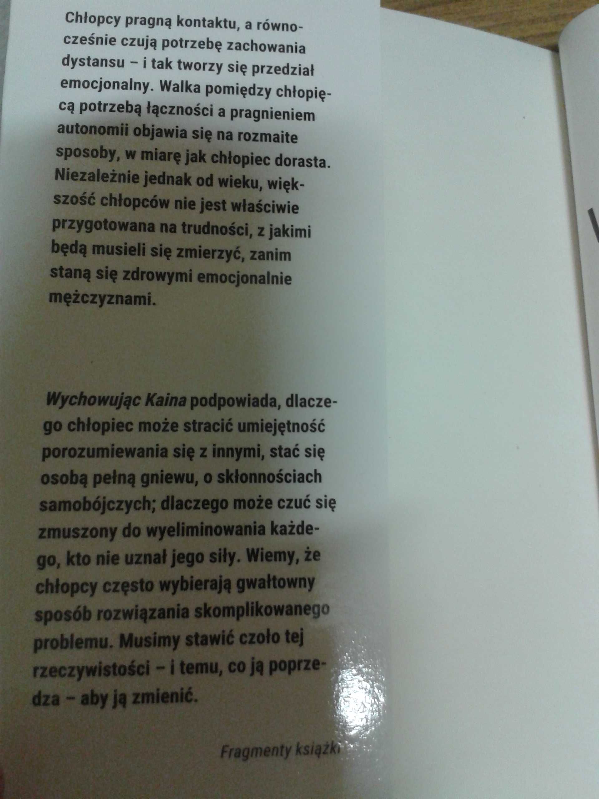 Dla rodziców i nawet samotnej matki mającej SYNA " Wychowując Kaina "