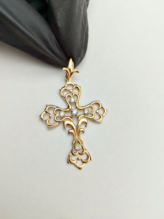 Хрестик золото 585**