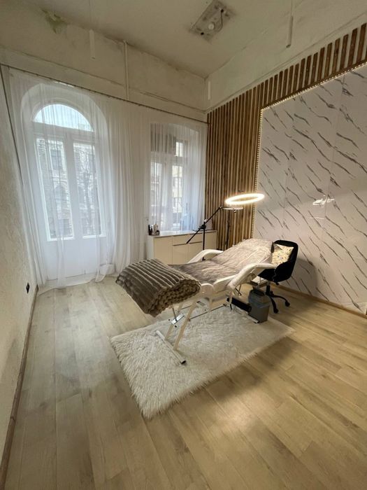 Штора тюль бамбук белый 7х3.2 м