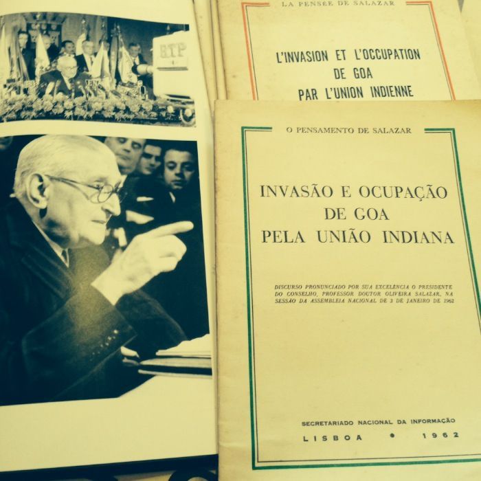 Salazar,discurso impresso,"Invasão e ocupação de Goa pela União Índ
