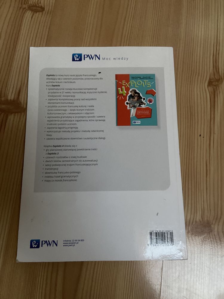 książka podręcznik exploits 4 francuski liceum i technikum
