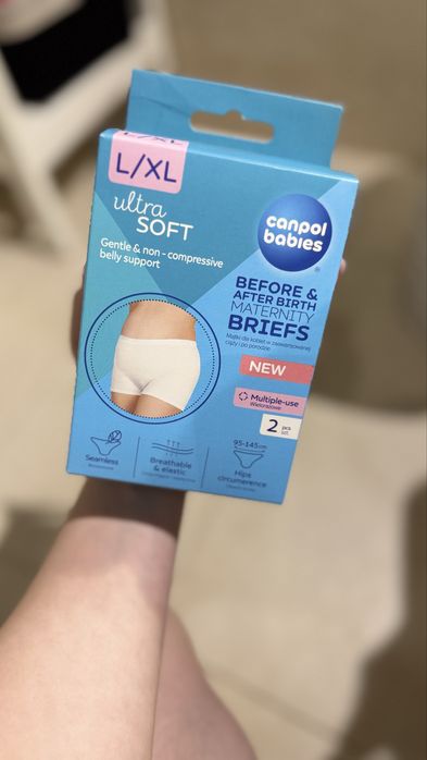 Majtki bielizna ciążowe i poporodowe CANPOL BABIES wielorazowe (L/XL)