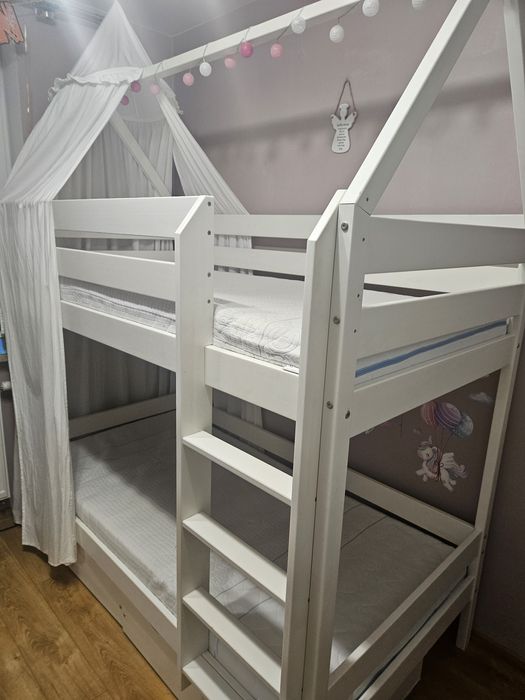 Łóżko piętrowe dziecięce 90x180