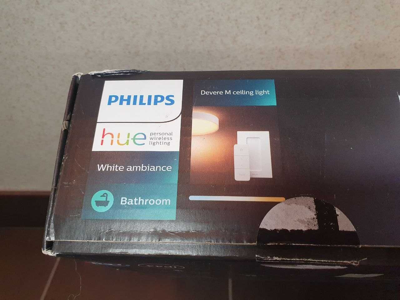 Philips Hue DEVERE M LED Смарт Світильник для ванної IP44 Homekit